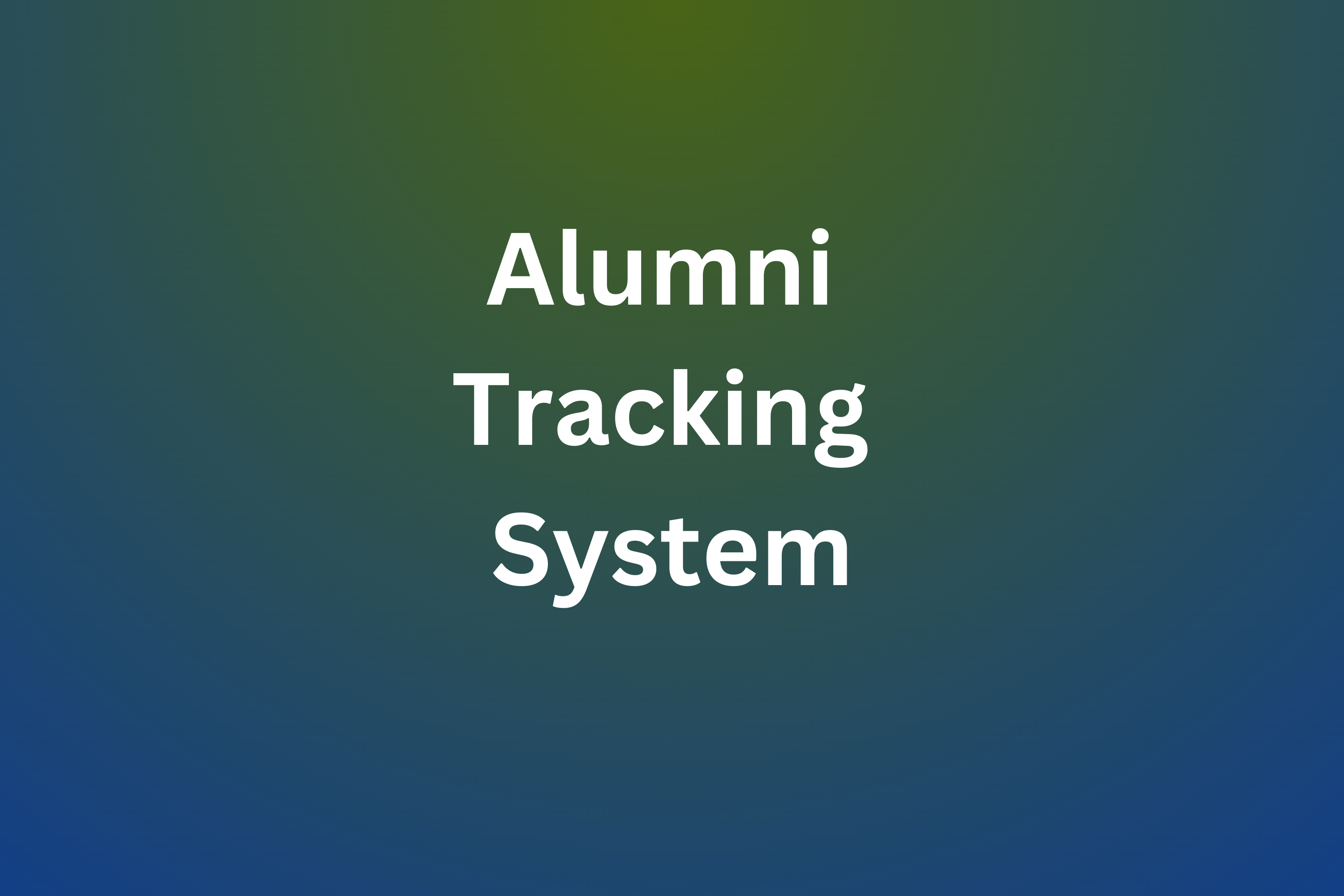 ATS - GoG Alumni Tracking System